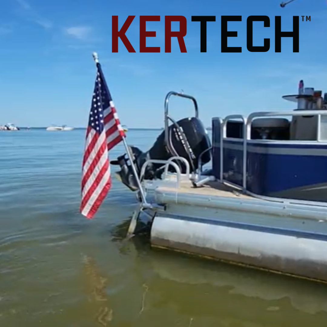 Pontoon Boat Hitch Receiver Flag Bracket